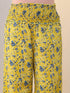 Lime Pure Cotton Floral Printed A-line Maternity Co-ord Set